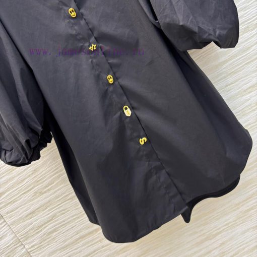 CL75585 Schiaparelli 25 Early Spring New Style Shirt Style Diverse Button Up Bubble Sleeve Dres 6vlrh3ae - Image 8