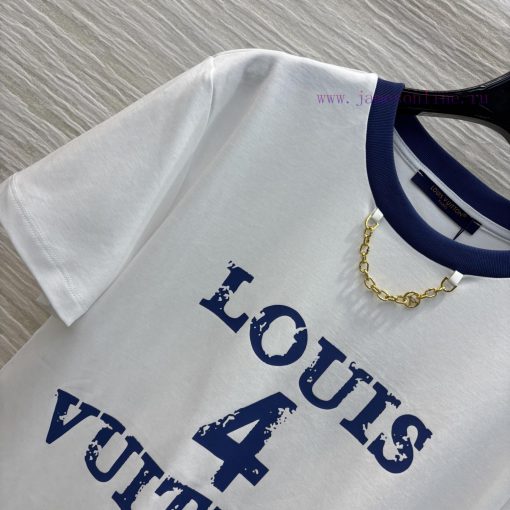 CT75787 Louis Vuitton 25 Early Spring New Collection Digital 4 Logo Printed Pattern Chain Short ajuaal5p - Image 4