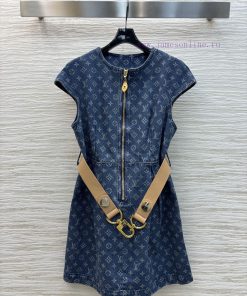 CL75791 Louis Vuitton 25 Early Spring New Collection Classic Floral Jacquard Denim Series Short 6uq85sya