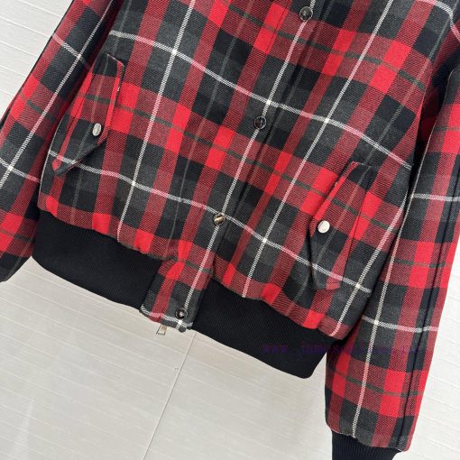 Strongly Recommend BW75797 Di * 25 Early Spring Atmosphere Plaid Wool Baseball Jacket With Clas 8yt5nyz8 - Image 8