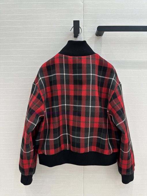 Strongly Recommend BW75797 Di * 25 Early Spring Atmosphere Plaid Wool Baseball Jacket With Clas 8yt5nyz8 - Image 10