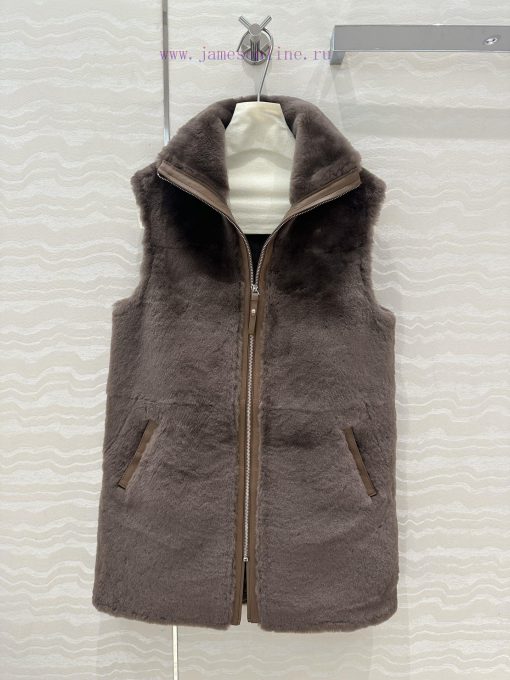 AW72811 H Is A Must-have Vest Jacket For Autumn And Winter At The Ma Family. It Is A High-end Q s3g6rstv - Image 2