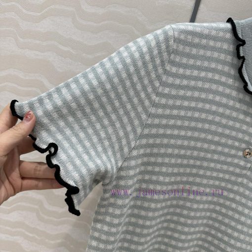 AT75237 Bov Fashion Elite Student 25s Spring/Summer New Product Super Good Vichy Grid Knitted S myfc6xxk - Image 6