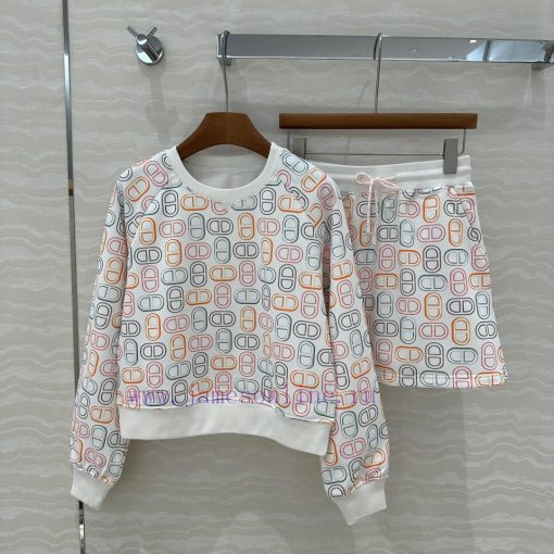 H Sports Set AT75307 Chaine D Ancre Series Pig Nose Printed Jersey Cotton Age Reducing Sports G rwrx811y - Image 2