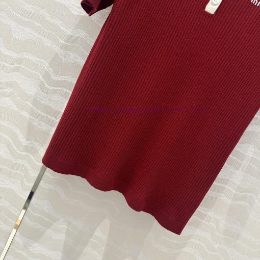 Top Selling Recommendation: AT75338 Miu Miu Girl's Outfit Fashionable And Sharp Cut Polo Collar 9s74jeh0 - Image 7