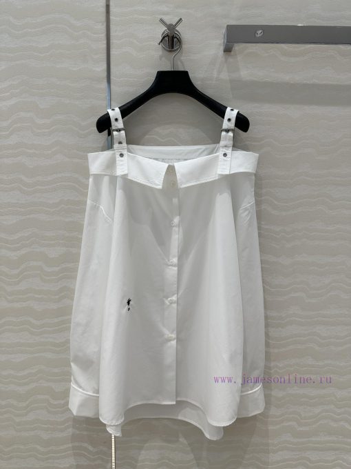 ️ AC75812 Miss Dior Shoulder Strap One Piece Collar Design Long Sleeve Shirt Jisoo Same Style F 84yt8hj3 - Image 2