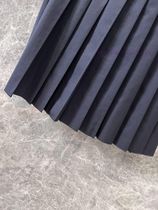 ZB60338 Mium * U 25Ss Spring/Summer New Checkered Splicing Medium Length Hundred Fold Half Skir k3qowzjh - Image 8