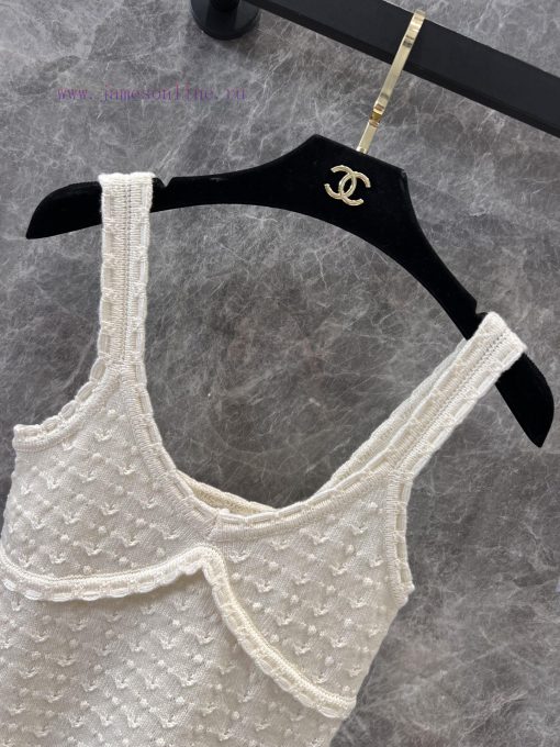 ZT60350 Chanel 25 Spring/Summer New Knitted Tank Top | Customized Cashmere Yarn Weaving Skin Fr guzt1way - Image 4