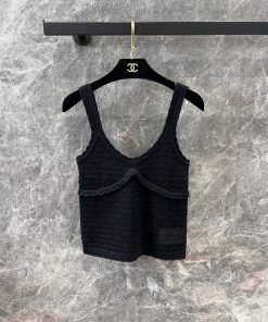ZT60350 Chanel 25 Spring/Summer New Knitted Tank Top | Customized Cashmere Yarn Weaving Skin Fr 9eeobm2p