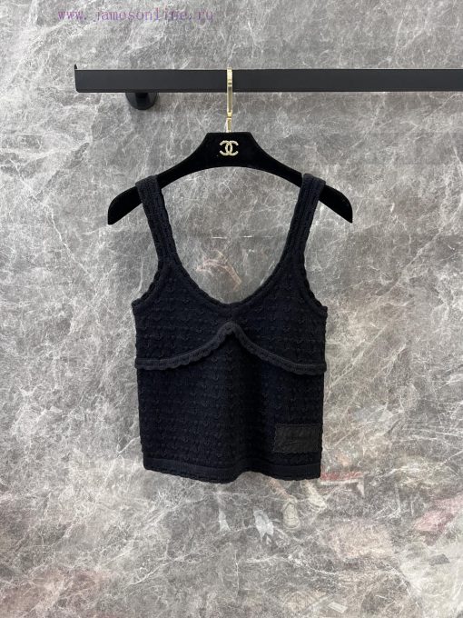ZT60350 Chanel 25 Spring/Summer New Knitted Tank Top | Customized Cashmere Yarn Weaving Skin Fr 9eeobm2p