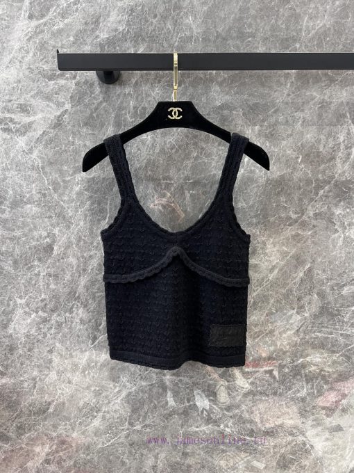 ZT60350 Chanel 25 Spring/Summer New Knitted Tank Top | Customized Cashmere Yarn Weaving Skin Fr 9eeobm2p - Image 2
