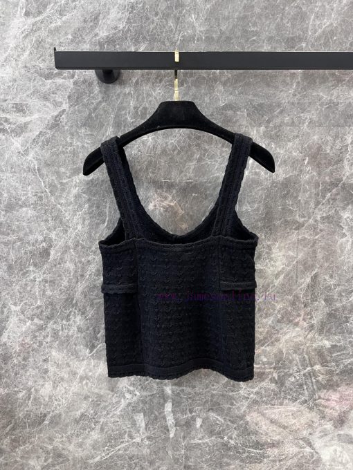 ZT60350 Chanel 25 Spring/Summer New Knitted Tank Top | Customized Cashmere Yarn Weaving Skin Fr 9eeobm2p - Image 3