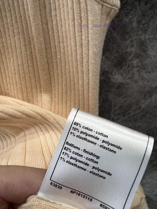 ZT60353 Chanel 25P Early Spring New 3D Pattern Knitted Tank Top | Produced U-neck Knitted Tank d2ajwyvc - Image 10