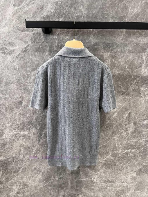 ZT60357 Miu Miu 25Ss Early Spring New Micro Label Hollow Polo Short Sleeve Knitted Shirt 丨 YB D aj2gyqal - Image 3