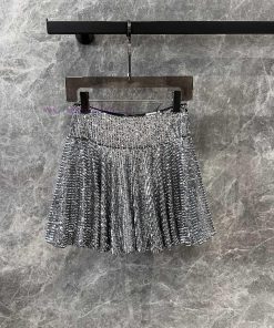ZB68358 Saint Laur * Nt 25Ss Early Spring New High-end Heavy Sequin Half Skirt 丨 Produced Fashi hob1gv6c