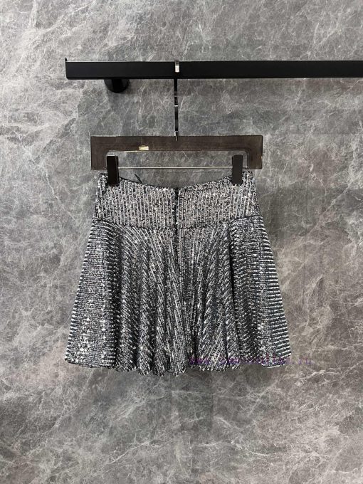 ZB68358 Saint Laur * Nt 25Ss Early Spring New High-end Heavy Sequin Half Skirt 丨 Produced Fashi hob1gv6c - Image 3