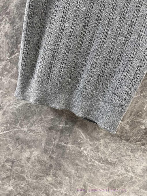 ZT60357 Miu Miu 25Ss Early Spring New Micro Label Hollow Polo Short Sleeve Knitted Shirt 丨 YB D aj2gyqal - Image 8