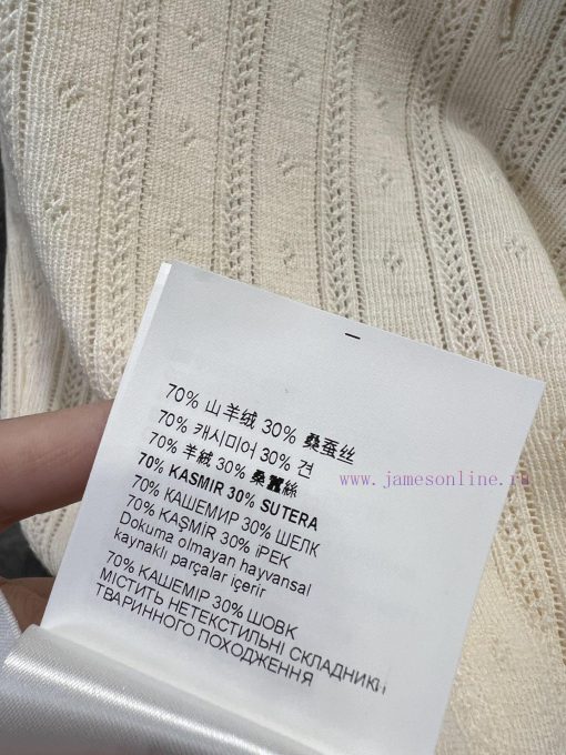 ZT60357 Miu Miu 25Ss Early Spring New Micro Label Hollow Polo Short Sleeve Knitted Shirt 丨 YB D l9bbz6gy - Image 10
