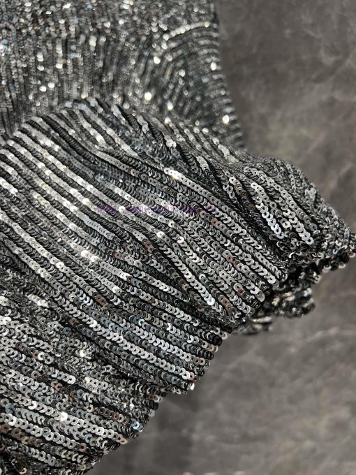 ZB68358 Saint Laur * Nt 25Ss Early Spring New High-end Heavy Sequin Half Skirt 丨 Produced Fashi hob1gv6c - Image 8
