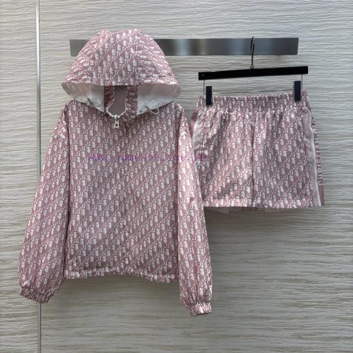 CT75813 Dior 25 New Item Double-sided Hooded Jacket+double-sided Shorts Set Hooded Zipper Doubl 286rbg2c - Image 2