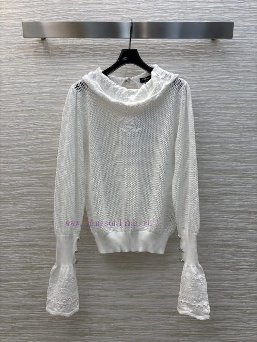 CT75816 Chanel 25 Early Spring French Mushroom Lace Mesh Top With Exquisite Instant Appearance. fwpgqwbu