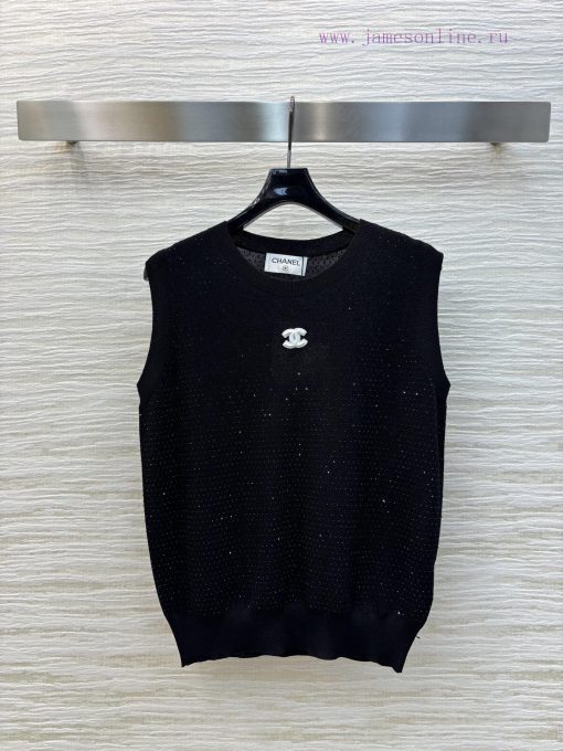 CT75819 Chanel 25 Spring/Summer Hot Diamond Knitted Tank Top Is A Must-have For Everyone Highly 8ih2u6aj