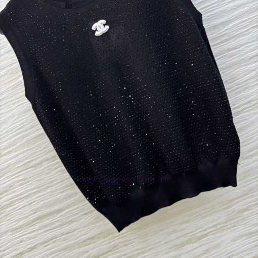 CT75819 Chanel 25 Spring/Summer Hot Diamond Knitted Tank Top Is A Must-have For Everyone Highly 8ih2u6aj - Image 7