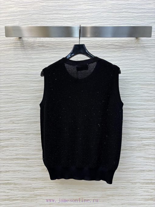 CT75819 Chanel 25 Spring/Summer Hot Diamond Knitted Tank Top Is A Must-have For Everyone Highly 8ih2u6aj - Image 9