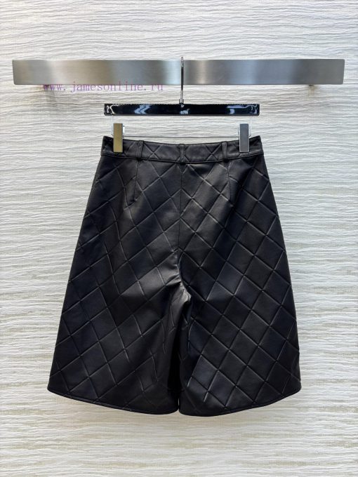 CK75823 Chanel 25 New Product Customized 100% Lambskin Five Quarter Pants With Diamond Pattern 5mf3qyev - Image 9