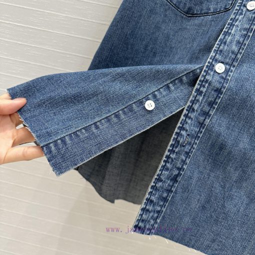 BW75827 Mium * 25 Spring/Summer New Product Light And Thin Flip Pocket Cowboy Shirt Vest Straig 66qqubns - Image 8
