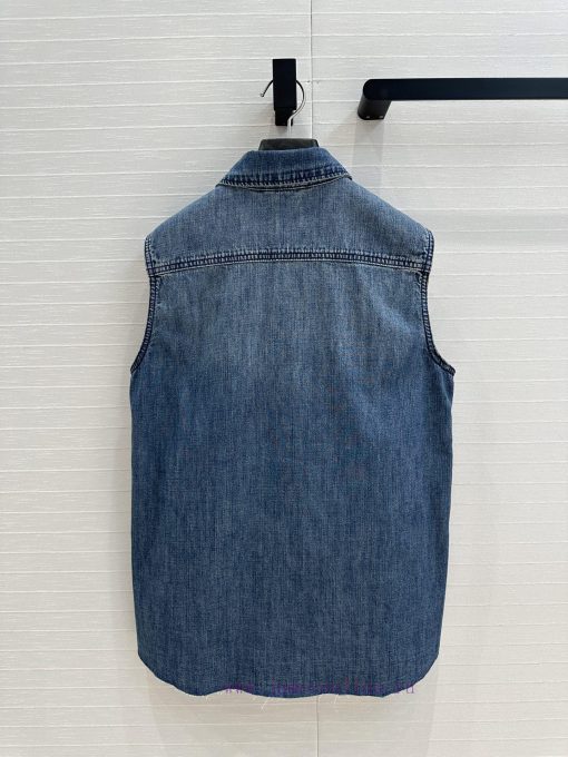 BW75827 Mium * 25 Spring/Summer New Product Light And Thin Flip Pocket Cowboy Shirt Vest Straig 66qqubns - Image 10