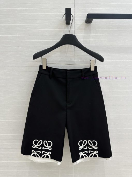 BK75830 Lo * Early Spring New Product Stylish And Handsome Black Striped Medium Short Pants Wit 6v0bnywn - Image 2