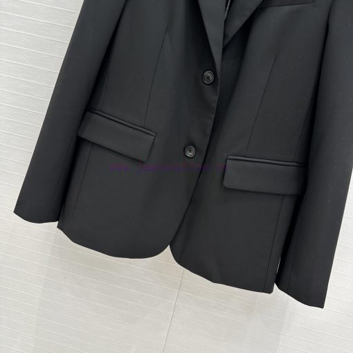Highly Recommended BW75829 Lo * Early Spring New Black Striped Suit Jacket With A Back Slit And 9ngcz83n - Image 7