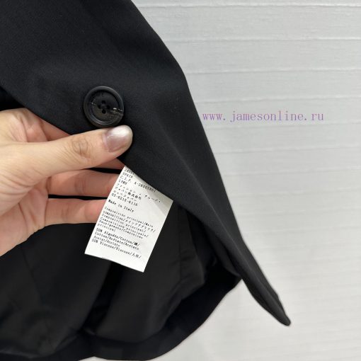 Highly Recommended BW75829 Lo * Early Spring New Black Striped Suit Jacket With A Back Slit And 9ngcz83n - Image 8