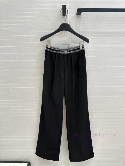 Strongly Recommend BK75831 Loewe Spring/Summer New Product Explosive Striped Black Straight Leg yqeuk0fy - Image 2
