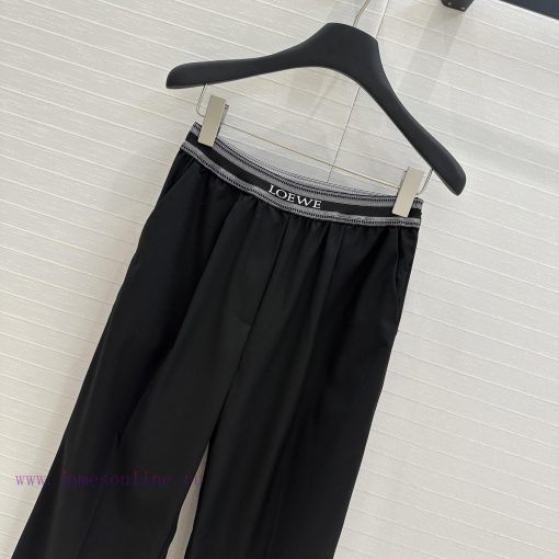 Strongly Recommend BK75831 Loewe Spring/Summer New Product Explosive Striped Black Straight Leg yqeuk0fy - Image 3