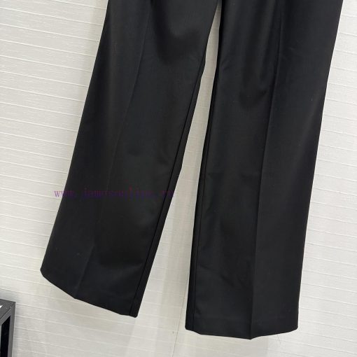 Strongly Recommend BK75831 Loewe Spring/Summer New Product Explosive Striped Black Straight Leg yqeuk0fy - Image 7