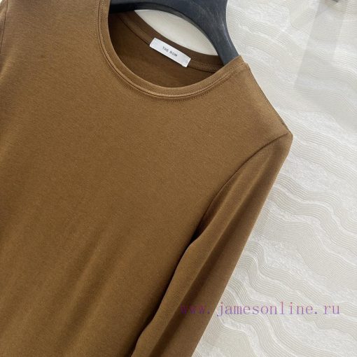 AT73538 Row Wind Paper Sheet People's Wear Imported Tencel Wool Base Sweater Super Slimming Too 1ctuz1e2 - Image 4