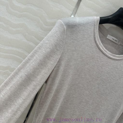 AT73538 Row Wind Paper Sheet People's Wear Imported Tencel Wool Base Sweater Super Slimming Too afk77v7b - Image 5
