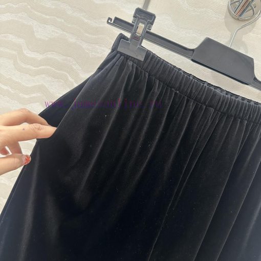 AK75373 Row Style Loose Fitting Pants Imported Velvet Wide Leg Straight Leg Pants Minimalist St akz7jqjp - Image 6