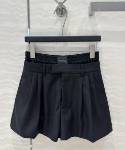 AK73323 AW Personality Elements Double Waisted Design Workwear Wind Pressure Pleated Shorts Ela u1jyacg8