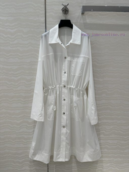 High End Original Homogeneous AL75066 H Majia High Intelligence Dressing Windbreaker Dress 25s u49pe38o