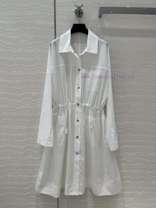 High End Original Homogeneous AL75066 H Majia High Intelligence Dressing Windbreaker Dress 25s u49pe38o - Image 2