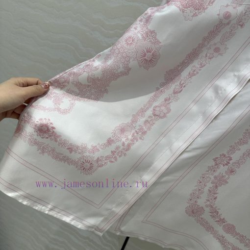 AC75833 Hermes 25s Early Spring New Product Brides Gala En Fleurs Printed Silk Shirt With 100% dnffqq5e - Image 8