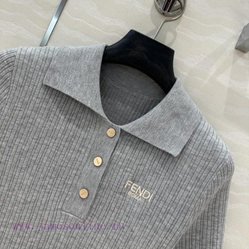 AT75836 F Grey Collection Is Fashionable And Trendy With A Polo Collar And A Knitted Short Slee 663e6xca - Image 4