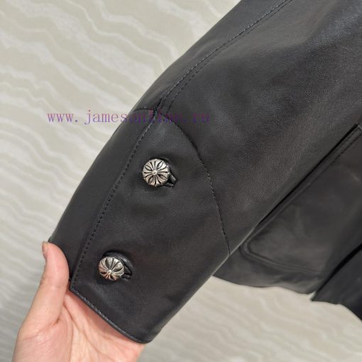 High End AW75852 Big Power Private Clothes The Same Retro Modern Essential Leather Coat Croce H k4nn8iyh - Image 7
