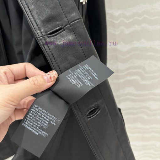High End AW75852 Big Power Private Clothes The Same Retro Modern Essential Leather Coat Croce H k4nn8iyh - Image 9