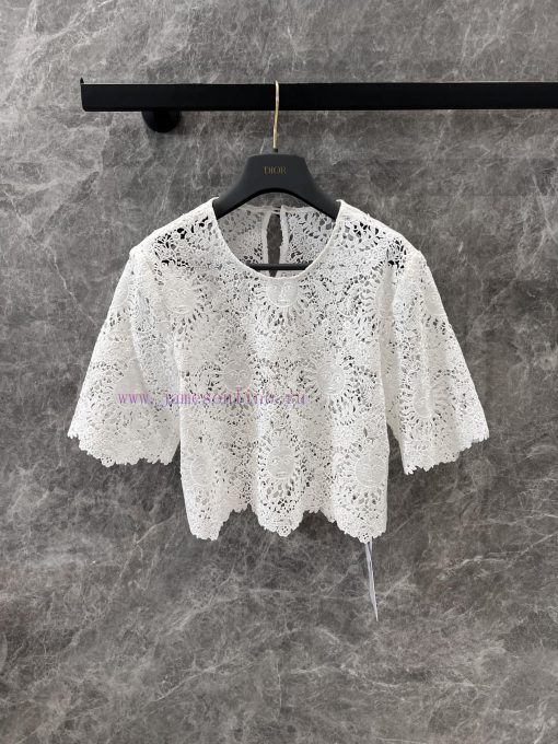 ZT60361 Dior 25Ss Spring/Summer New Sun Goddess Series Water Soluble Flower Short Top | Produce ogitj6e1
