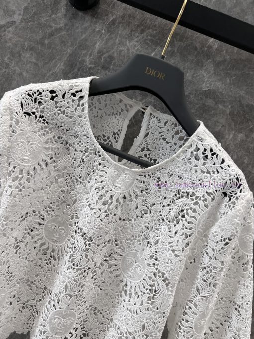 ZT60361 Dior 25Ss Spring/Summer New Sun Goddess Series Water Soluble Flower Short Top | Produce ogitj6e1 - Image 4