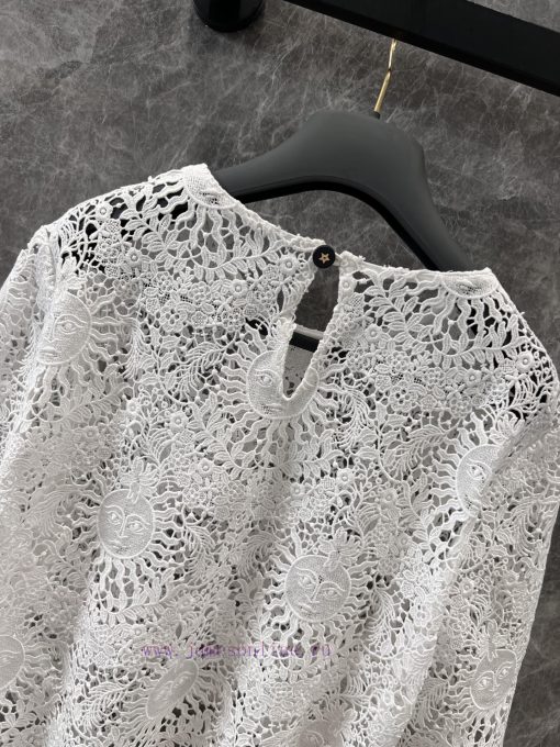 ZT60361 Dior 25Ss Spring/Summer New Sun Goddess Series Water Soluble Flower Short Top | Produce ogitj6e1 - Image 5